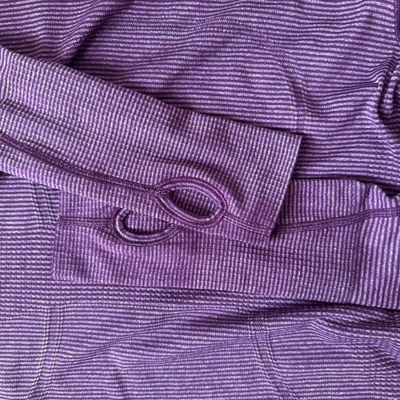 Lululemon Swiftly Tech Long Sleeve Crew – Tonka Stripe Heathered Plum - Picture 4 of 12
